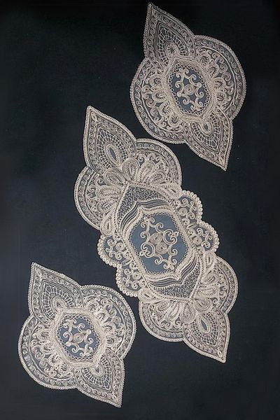 Çt Çeyizci Tekstil Комплект за хол, Покривка за холна масичка от 3 части за спалня, Комплект покривки за маса от 3 части за стая - Кафе