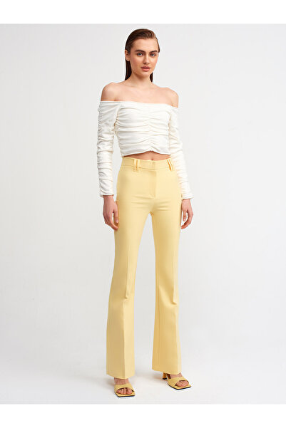 Dilvin 5009 Παντελόνι με φουσκωτό πόδι-κίτρινο