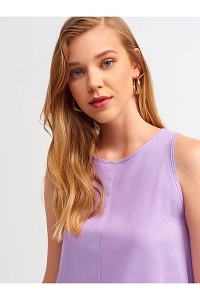 Dilvin 9038 Pocket Gilet-lilac