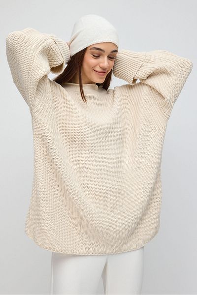 No Matter What Standard Size Oversize Knitwear Sweater