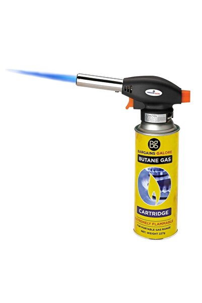 abnturk Pürmüz Torch Çakmak 400ml Gaz Tüpü Dahil Kendinden Manyeto Çakmaklı Yüksek Harlı Isı Ayarlı Pürmüs