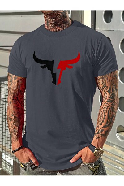 DAXİS Sportwear Company تي شيرت رجالي مطبوع بأكمام قصيرة من شركة DAXIS Sportwear