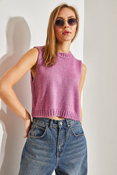 Bianco Lucci Kadın Crop Süveter