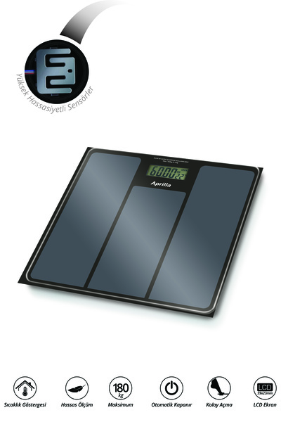 Aprilla Yüksek Hassasiyetli Dijital Banyo Baskülü ABS-1033