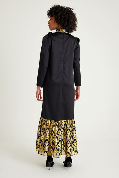 AL-TATARI Daisy Gold Detaylı Abiye Elbise