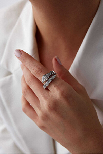 YAVUZ KUYUMCULUK 14 Ayar Altın Taşlı Snake Yüzük