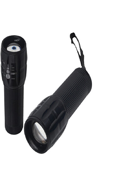 aralmini POWERMASTER MX-7303 POWER LEDLİ PİLLİ ZOOMLU+FLASH ÖZELLİKLİ EL FENERİ