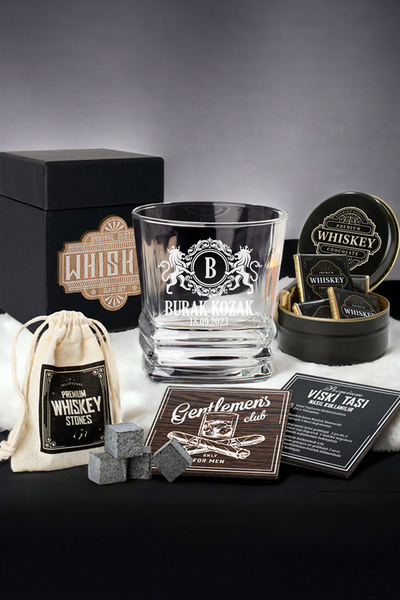 hediyemen Kutulu Yüksek Kaliteli 5 Parça Viski Bardak Seti