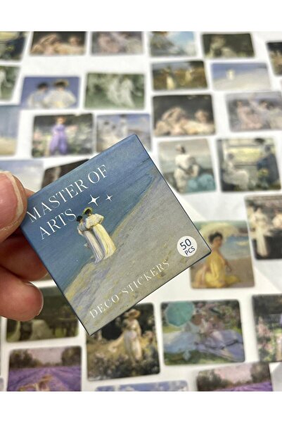 Kağıt Gemi Dükkan Severin Kroyer Eserleri 50 Adet Sticker/Bullet Journal/Deft...