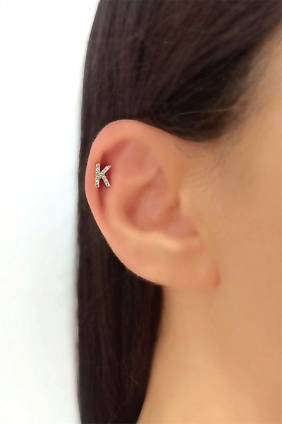 Çlk Accessories ثقب حرف الذهب - K HarfPiercing