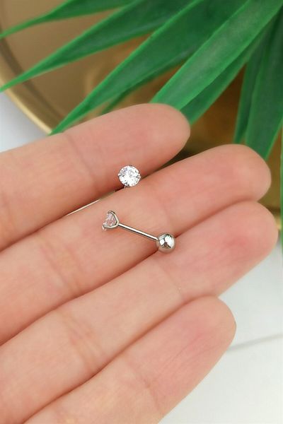 Çlk Accessories 316 ثقب الحجر الكبير من الفولاذ الجراحي Trpiercing0135
