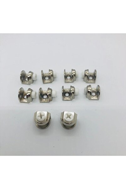 CLV PORSELEN KULP 10 Adet Metal Cam Tutucu 8mm