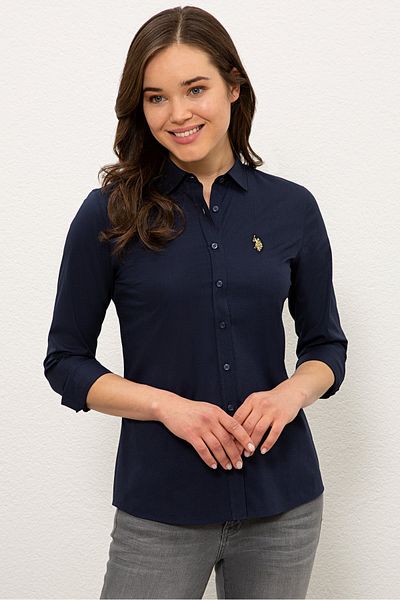 U.S. Polo Assn. Cămașă de damă bleumarin