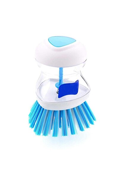 Helen's Home Perie de spălat vase cu rezervor de detergent albastru