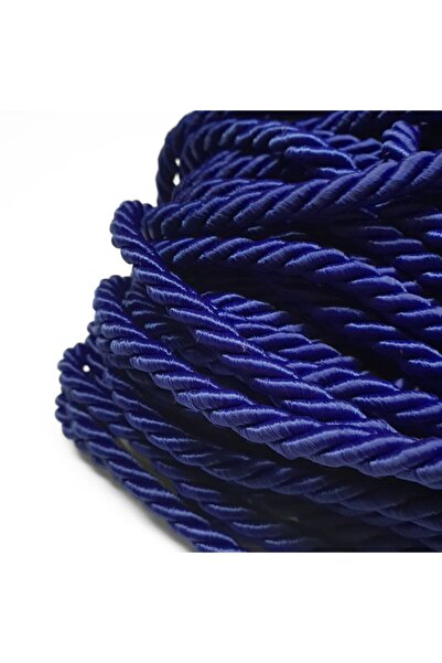 e tuhafiye 1 cm Navy Blue Rope Rope (3 Meters)
