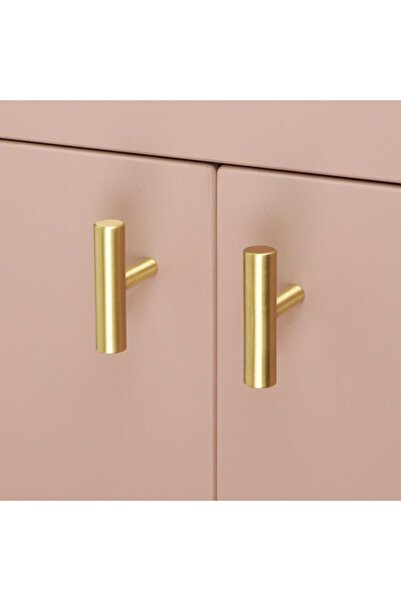 Sor Kimya Luxuryxarch Selly Fırçalı Ham Pirinç Mat Altın Düğme Kulp 50 Mm Adet (İTHAL)