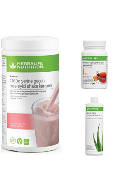 Herbalife Başlangıç Seti(SHAKE, KONSANTRE ALOE İÇEÇEK VE BİTKİSELKONSANTREÇAY...