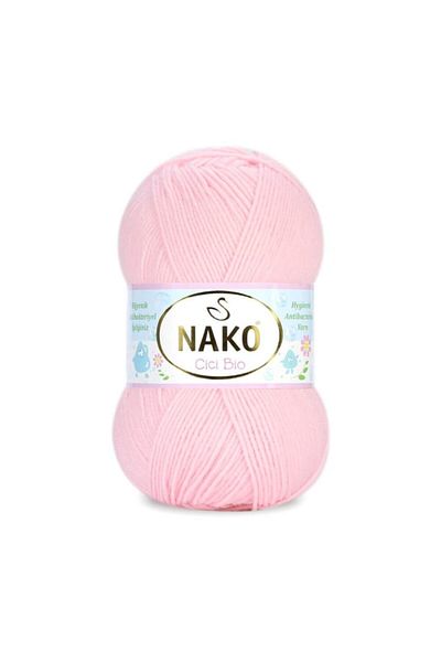 NAKO Cici Bio 23421 Baby Pink |   Antibacterial Knitting Yarn