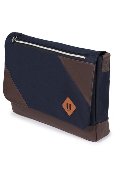 Strong Bag Geantă unisex bleumarin cu compartiment pentru laptop și curea de umăr