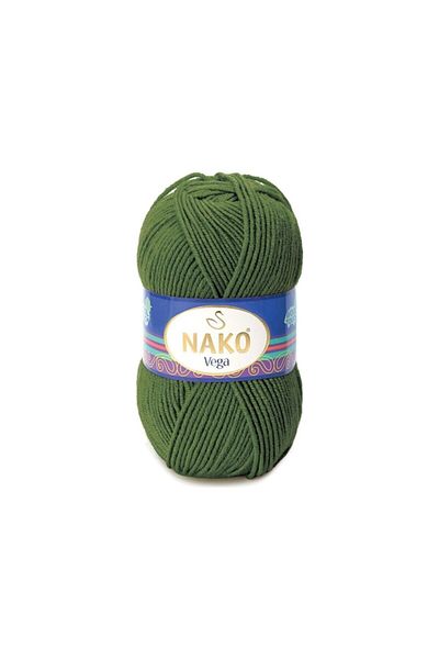 NAKO Vega 1989 Χακί Χρώμα Πλεκτό Σχοινί - 1 Τεμάχιο