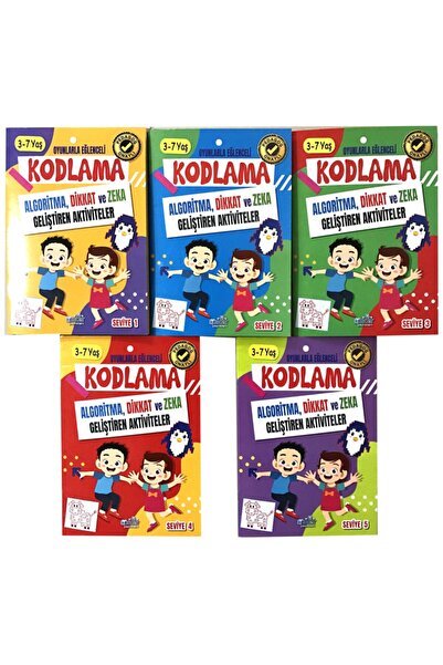 Oscar Yayınları 3 - 7 Yaş Kodlama Dikkat Ve Zeka Geliştirici Aktivite Seti 5 ...