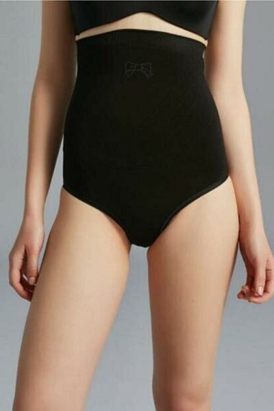 Nazik Women's Black High Waist Slip Corset 9003