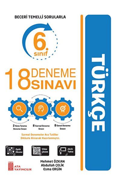 Ata Yayıncılık 6. Sınıf 18 Deneme Sınavı Türkçe