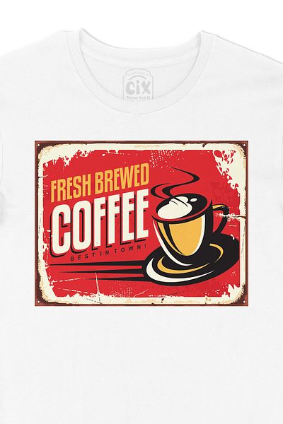 Cix Tricou cu cafea proaspătă preparată