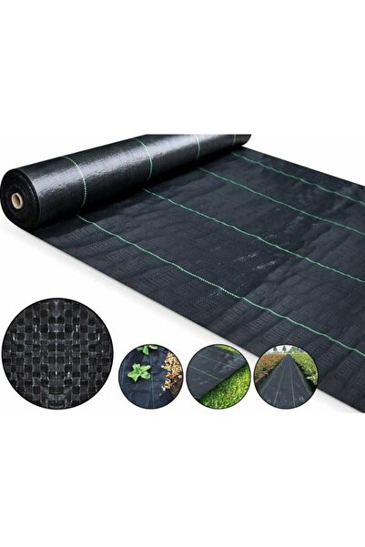 Ekodoğa Taban Örtüsü 3x8 Metre Sera Taban Örtüsü Jüt Siyah Taban Örtüsü Malçl...