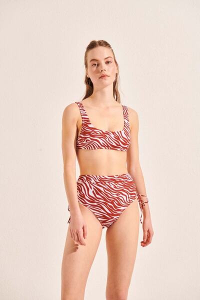 Beach&Beyond Kadın Zebra Balenlı Bikini Üstü
