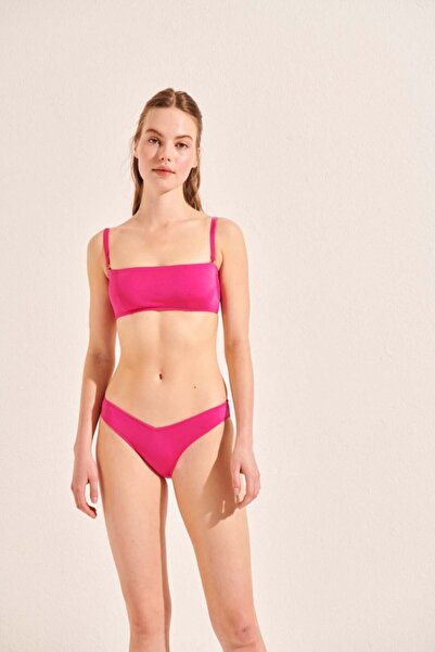 Beach&Beyond Kadın Fuşya Straplez Bikini Üstü