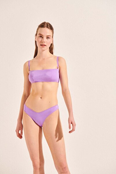 Beach&Beyond Kadın Eflatun Straplez Bikini Üstü