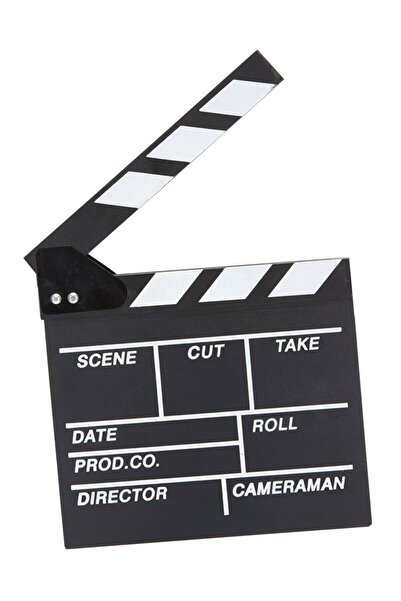 Mirza Home Dekoratif Retro Tasarım Yazı Yazılabilir Klasik Sinema Klaketi