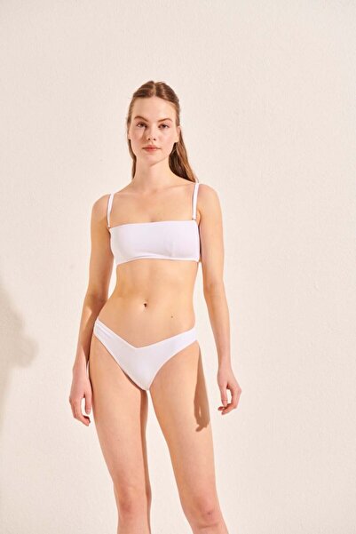 Beach&Beyond Kadın Beyaz V Kesim Bikini Altı