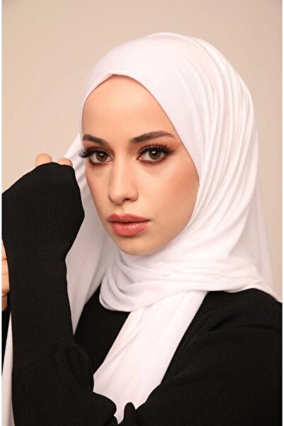 MODADEY Γυναικείο χτενισμένο βαμβακερό σάλι από βισκόζη - Λευκό