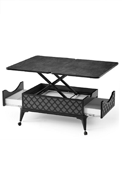 ZERENLAND _17 Çift Çekmeceli Tekerlekli Akıllı Sehpa