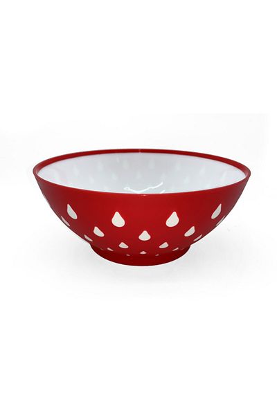 Melkan Home Drop Pattern Bowl Red Color 3 Liter