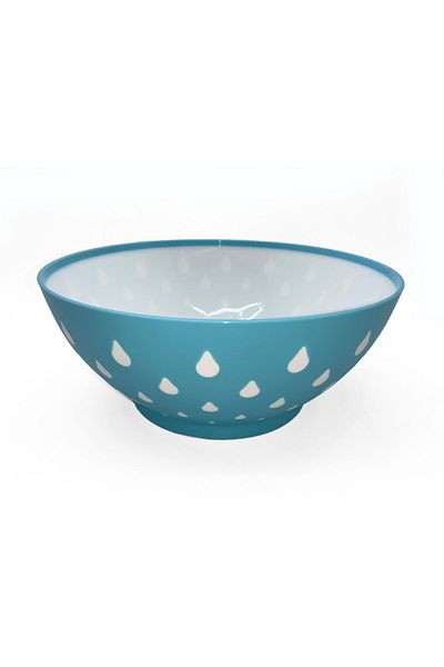 Melkan Home Drop Pattern Bowl Turquoise Color 3 Liter