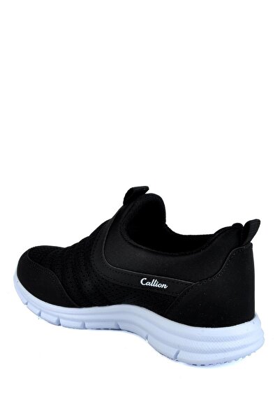 KONFOR Erkek Çocuk Siyah Ortopedik Fileli Rahat Spor Ayakkabı