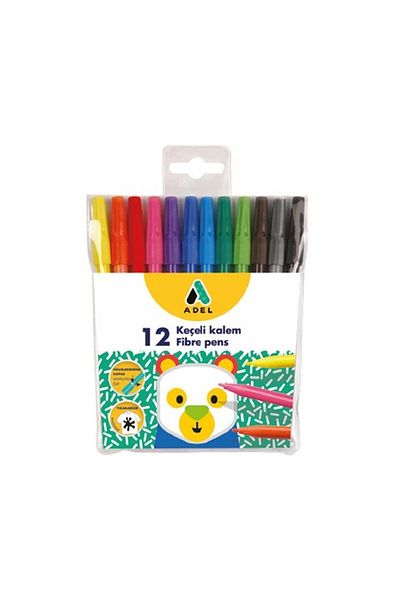 Adel 12 Colors Felt Tip Pen
