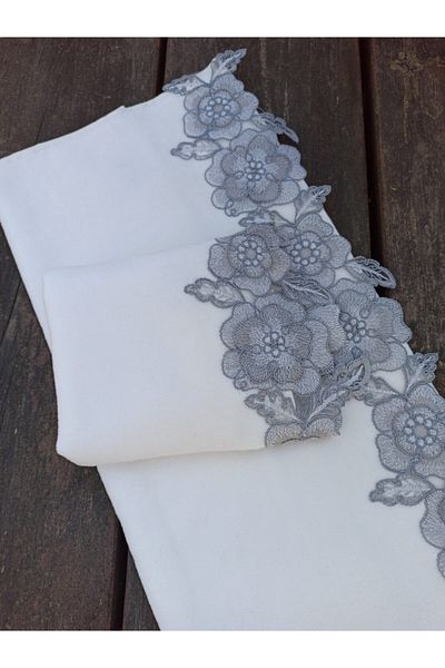Çeyiz Bahçesi Gülşen 3D French Lace Πετσέτα 2 τεμαχίων