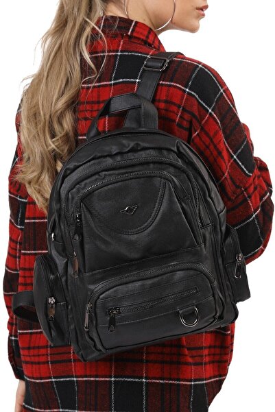 samilon Kadın Siyah Yıkanma Sırt Çantası