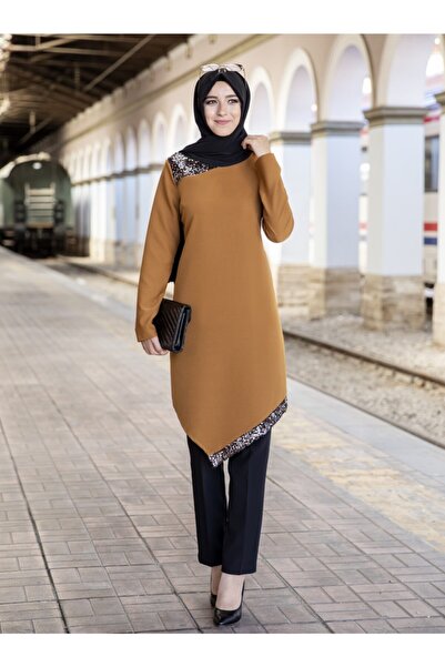Aymira Tesettur Double Suit with Tunic and Trousers