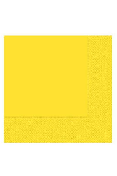 Acar Süs Plain Patterned Yellow Napkin Quantity: 20 Cl: 75 Width: 33cm Length: 33cm