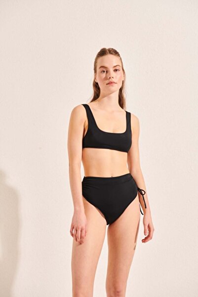 Beach&Beyond Kadın Siyah Yüksek Bel Bikini Altı