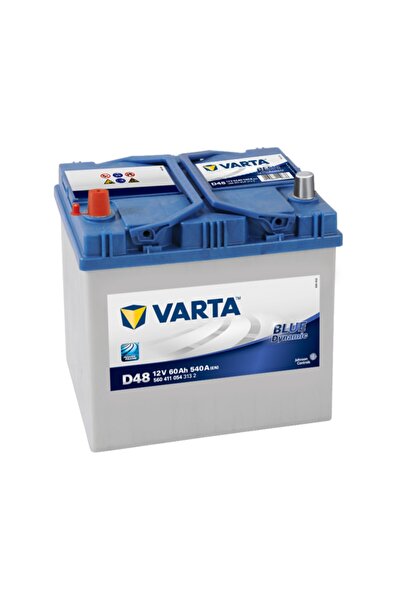 Varta 12v 60ah Amper 540a Akü Blue Dynamic D48 (yüksek-ters)
