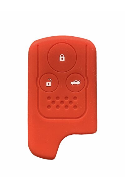 İKTUNING هوندا أكورد جاز - حافظة مفاتيح سيليكون حمراء