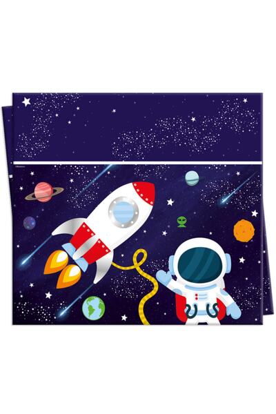 parti sürprizi مفرش المائدة بموضوع الفضاء الكوني المجرة 1 قطعة