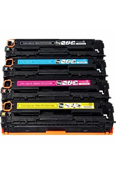 PHOTO PRİNT Hp Color Laserjet Pro Mfp Cm1415fn 4 Renk Renkli Toner Muadil Yaz...
