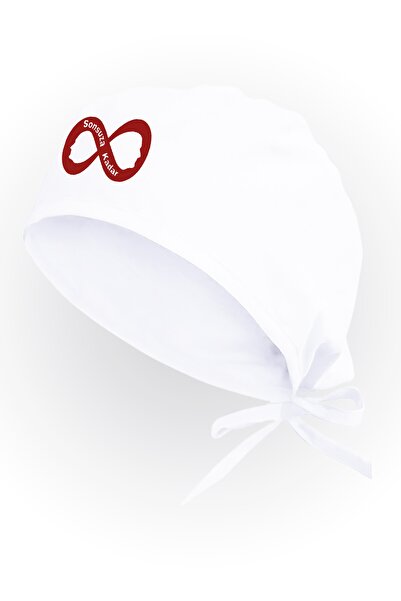 Tasarım Trend Καπέλο νοσοκομείου με θέμα το Unisex White Infinity Ataturk